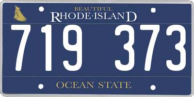 RI license plate 719373