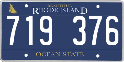 RI license plate 719376