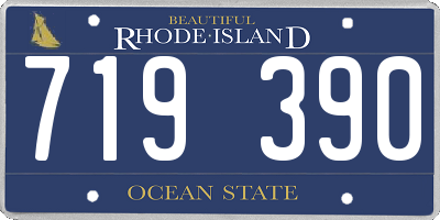 RI license plate 719390