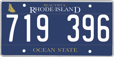RI license plate 719396
