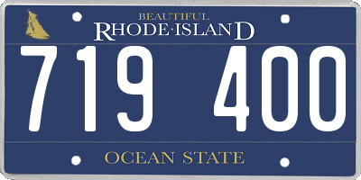 RI license plate 719400