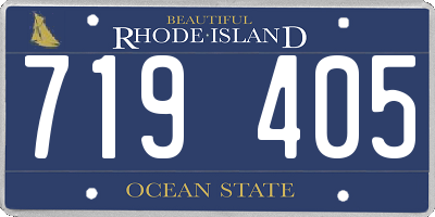 RI license plate 719405