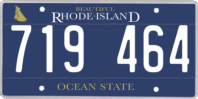 RI license plate 719464