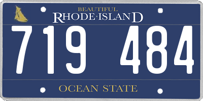 RI license plate 719484