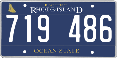 RI license plate 719486