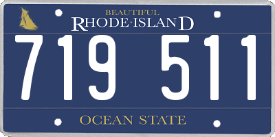 RI license plate 719511