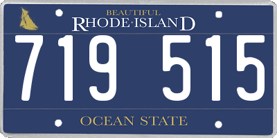 RI license plate 719515
