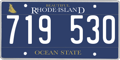 RI license plate 719530