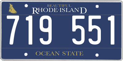 RI license plate 719551