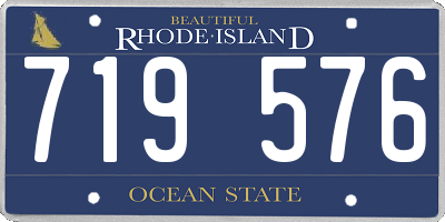 RI license plate 719576