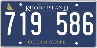 RI license plate 719586