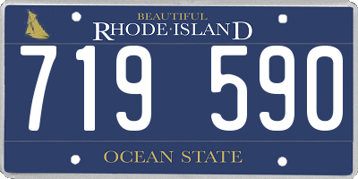 RI license plate 719590