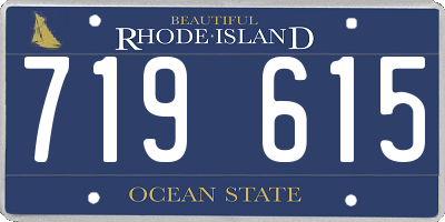 RI license plate 719615