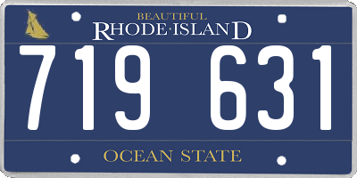 RI license plate 719631