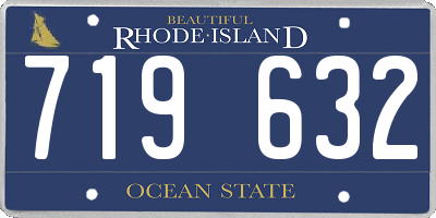 RI license plate 719632