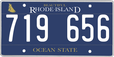 RI license plate 719656