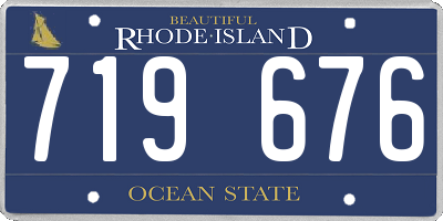 RI license plate 719676