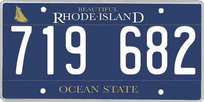 RI license plate 719682