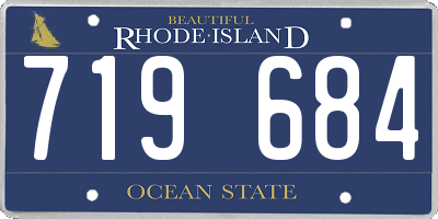 RI license plate 719684