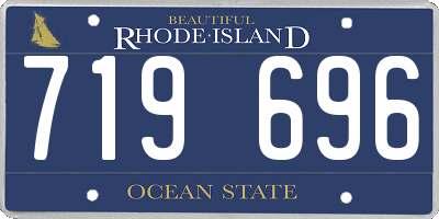 RI license plate 719696