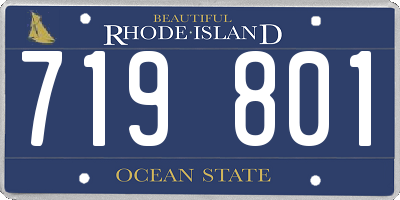 RI license plate 719801