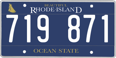 RI license plate 719871