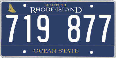 RI license plate 719877
