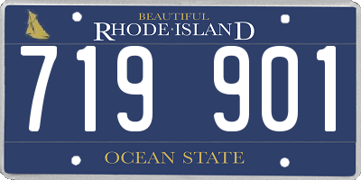 RI license plate 719901