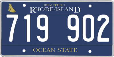 RI license plate 719902