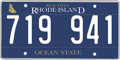 RI license plate 719941