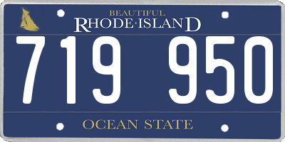 RI license plate 719950