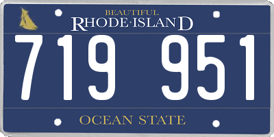 RI license plate 719951