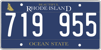 RI license plate 719955
