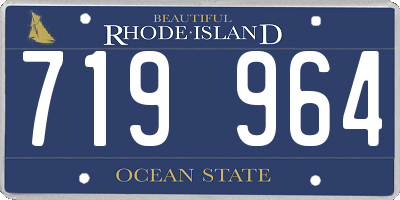 RI license plate 719964