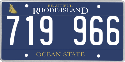 RI license plate 719966