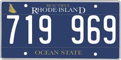 RI license plate 719969