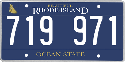 RI license plate 719971