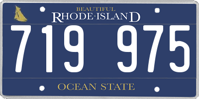 RI license plate 719975