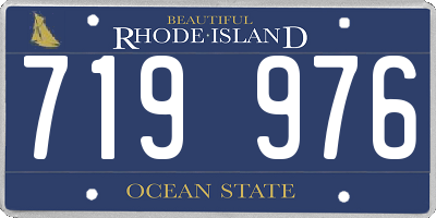 RI license plate 719976