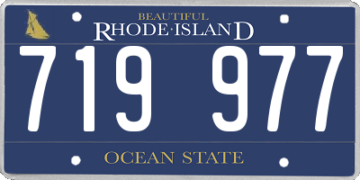 RI license plate 719977