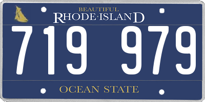 RI license plate 719979