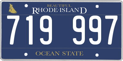 RI license plate 719997