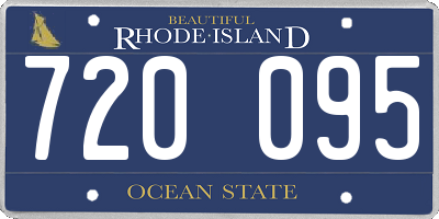 RI license plate 720095