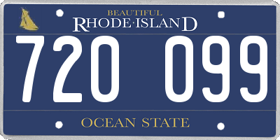 RI license plate 720099