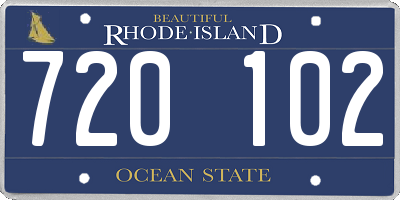 RI license plate 720102