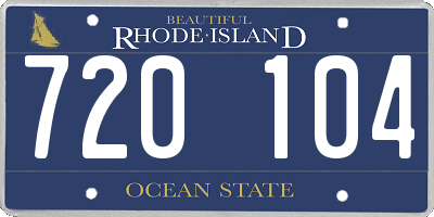 RI license plate 720104