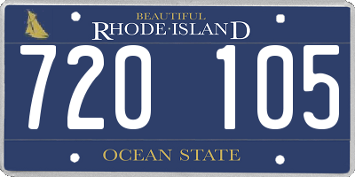 RI license plate 720105