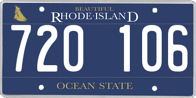RI license plate 720106