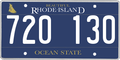 RI license plate 720130
