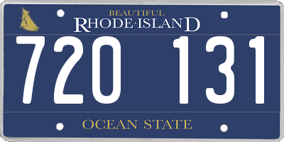 RI license plate 720131